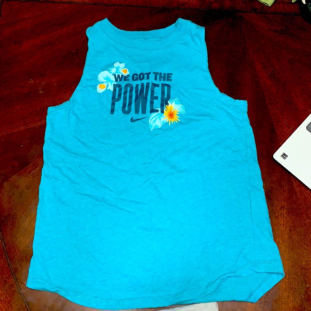 Nike Girls teal tank. Size Large.Awesome condition